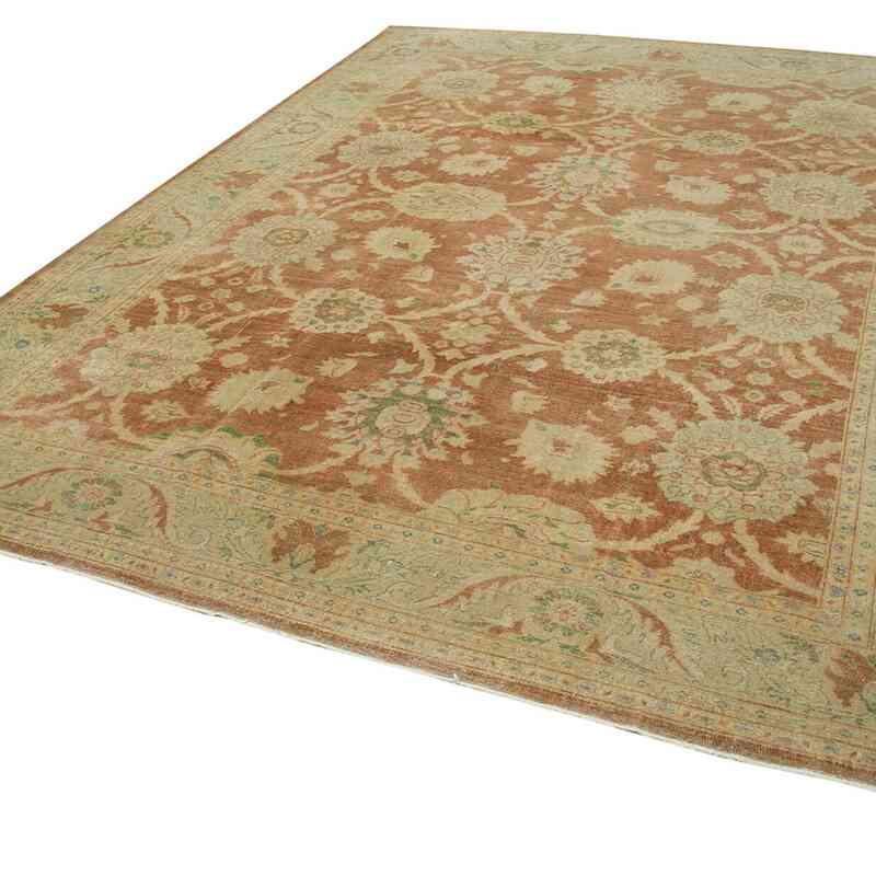 New Hand Knotted Wool Oushak Rug - 8' 10" x 12' 2" (106" x 146") - K0063168