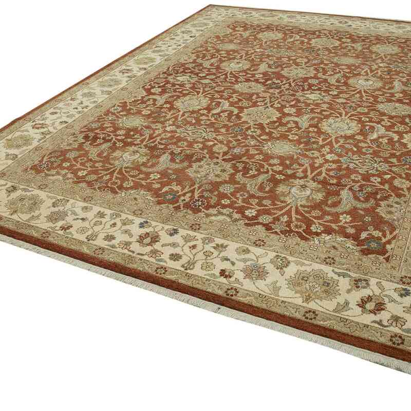 New Hand Knotted Wool Oushak Rug - 9'  x 12'  (108" x 144") - K0063170