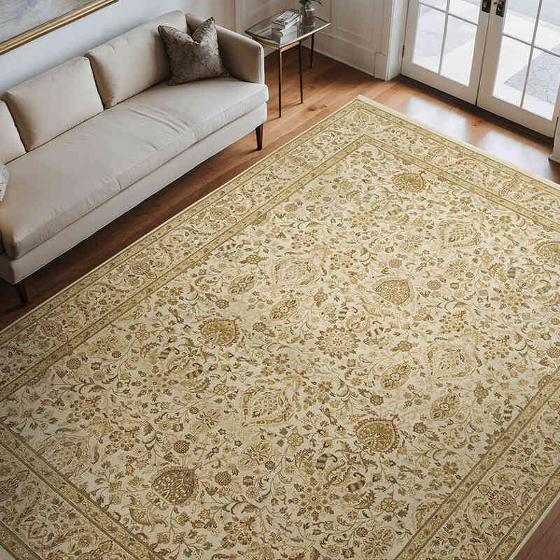 New Hand Knotted Wool Oushak Rug - 9'  x 12'  (108" x 144") - K0063178