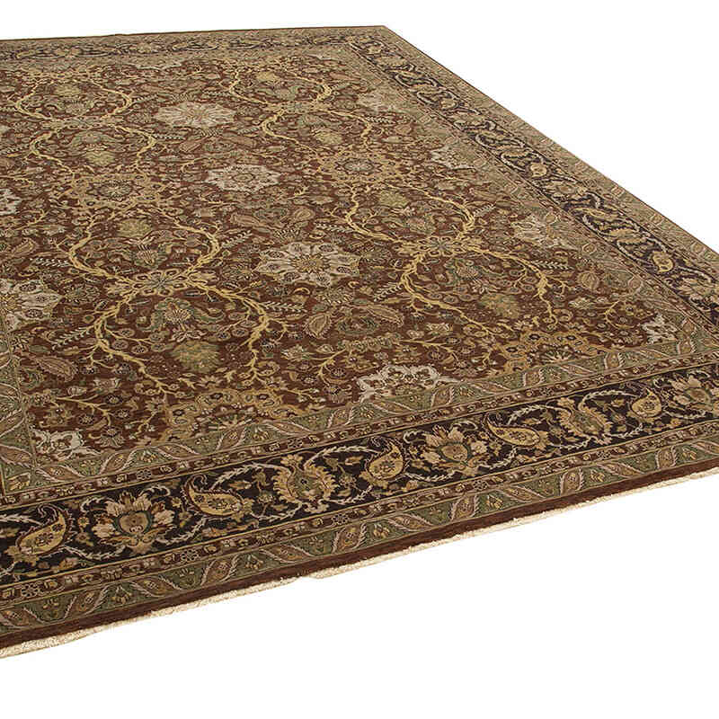 New Hand Knotted Wool Oushak Rug - 8' 10" x 11' 11" (106" x 143") - K0063179