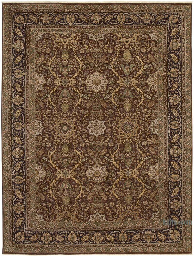 New Hand Knotted Wool Oushak Rug - 8' 10" x 11' 11" (106" x 143") - K0063179
