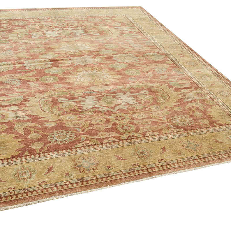 New Hand Knotted Wool Oushak Rug - 8' 2" x 9' 9" (98" x 117") - K0063182