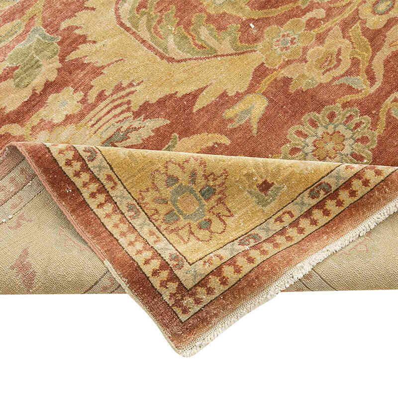 New Hand Knotted Wool Oushak Rug - 8' 2" x 9' 9" (98" x 117") - K0063182