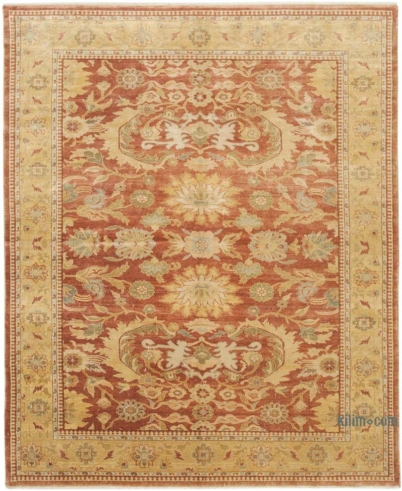 New Hand Knotted Wool Oushak Rug - 8' 2" x 9' 9" (98" x 117") - K0063182