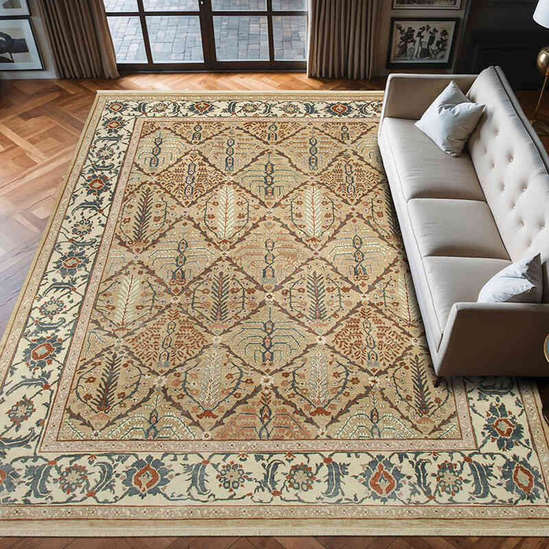 New Hand Knotted Wool Oushak Rug - 8' 9" x 12' 2" (105" x 146") - K0063183