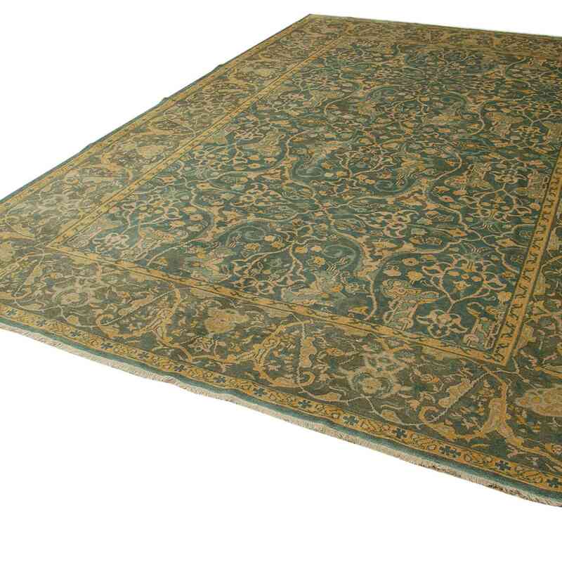 New Hand Knotted Wool Oushak Rug - 8' 11" x 13' 1" (107" x 157") - K0063189