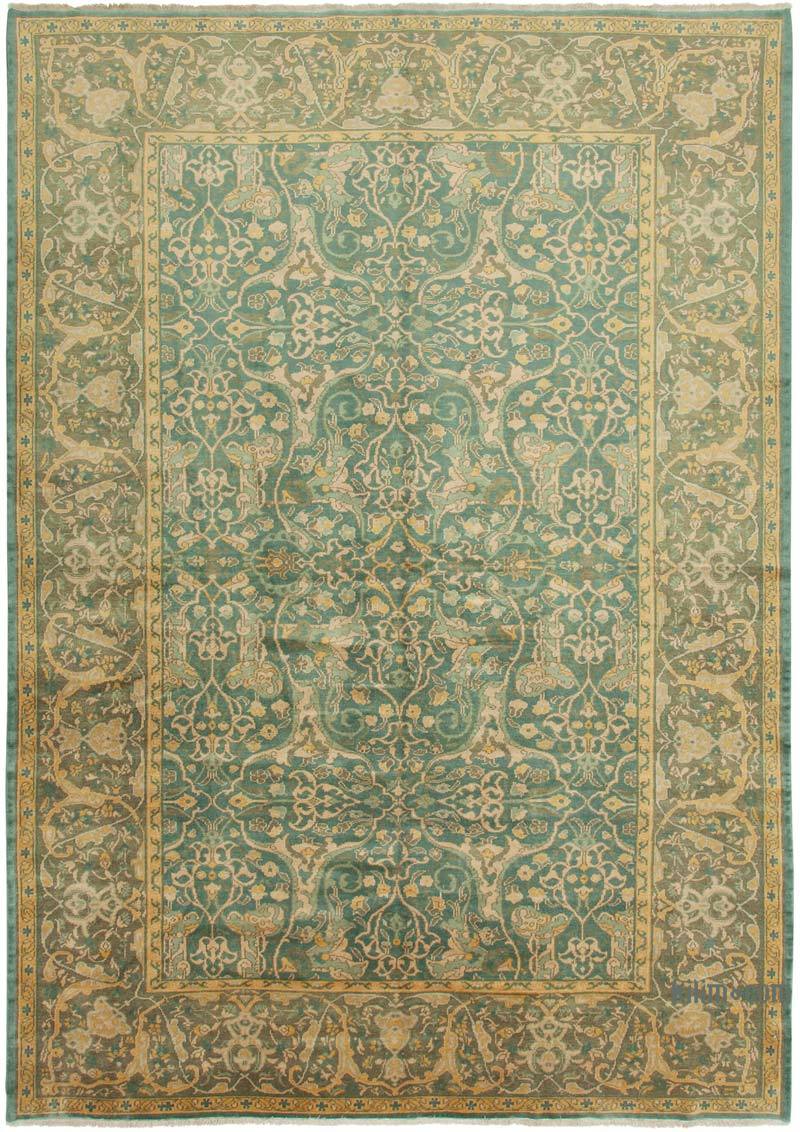New Hand Knotted Wool Oushak Rug - 8' 11" x 13' 1" (107" x 157") - K0063189
