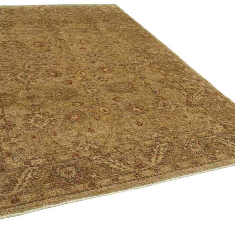 New Hand Knotted Wool Oushak Rug - 7' 3" x 10' 11" (87" x 131") - K0063193
