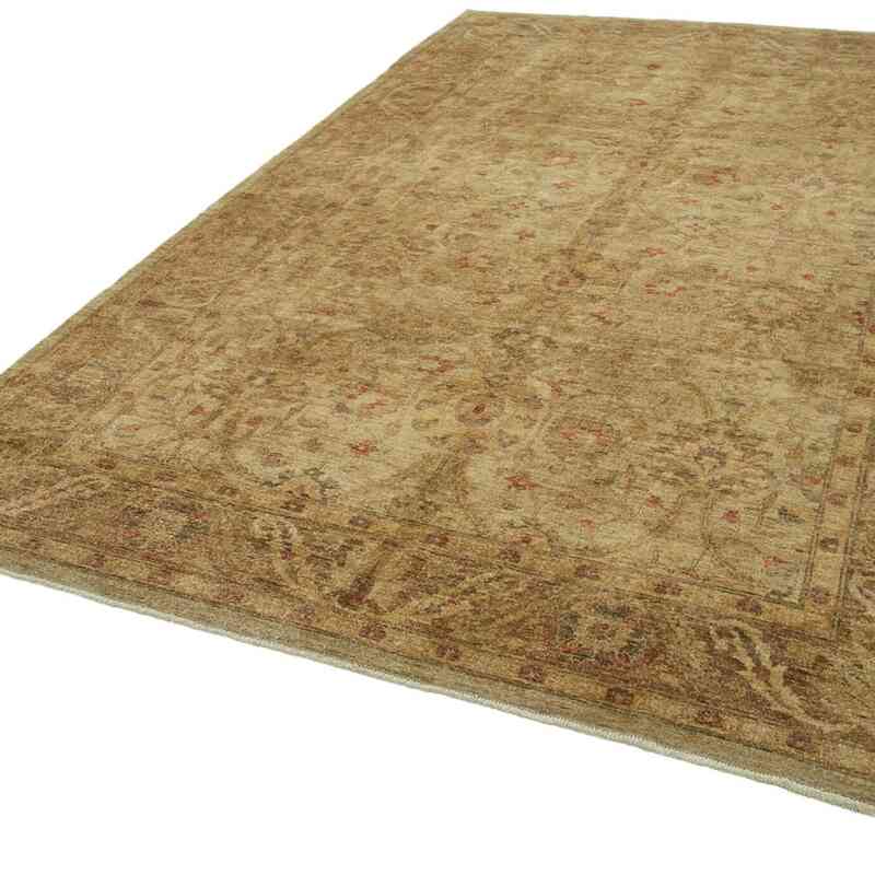 New Hand Knotted Wool Oushak Rug - 7' 3" x 10' 11" (87" x 131") - K0063193
