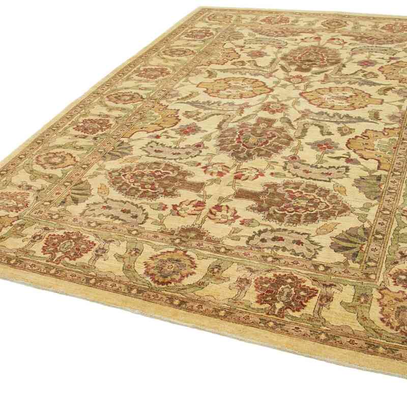 New Hand Knotted Wool Oushak Rug - 7' 3" x 10' 3" (87" x 123") - K0063203