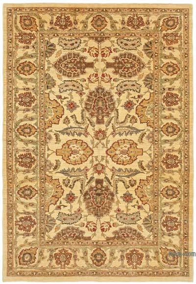 New Hand Knotted Wool Oushak Rug - 7' 3" x 10' 3" (87" x 123")