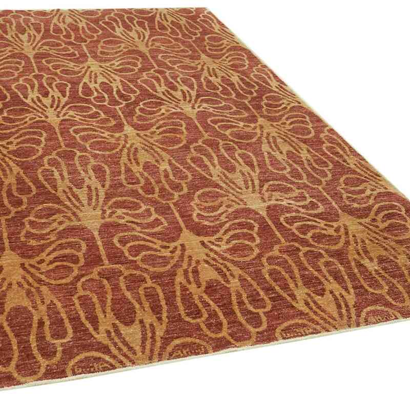 New Hand Knotted Wool Rug - 5' 11" x 8' 11" (71" x 107") - K0063204