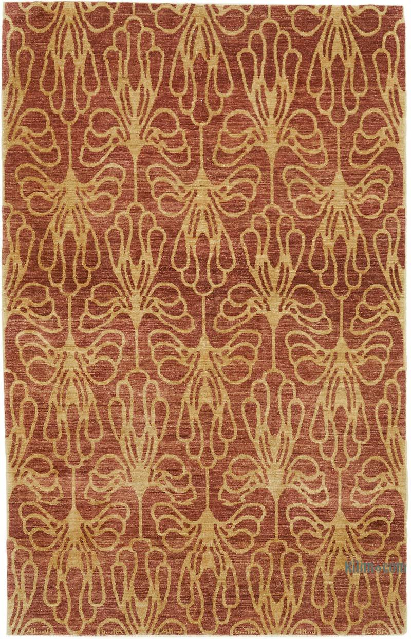 New Hand Knotted Wool Rug - 5' 11" x 8' 11" (71" x 107") - K0063204
