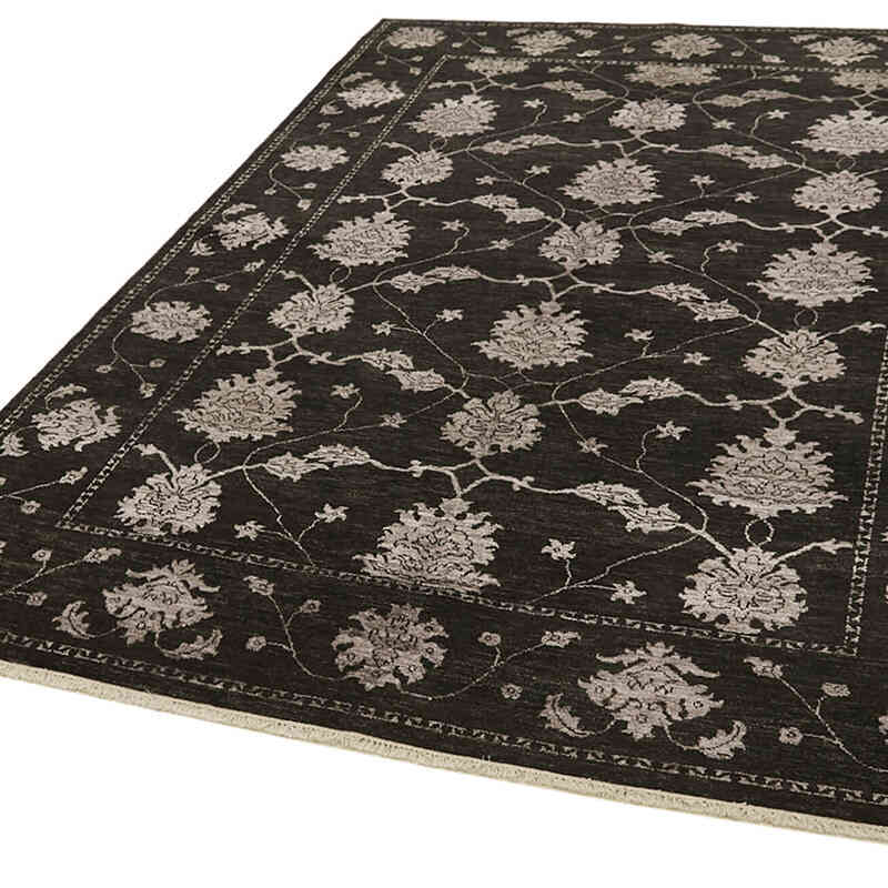 New Hand Knotted Wool Oushak Rug - 6' 3" x 9' 2" (75" x 110") - K0063212