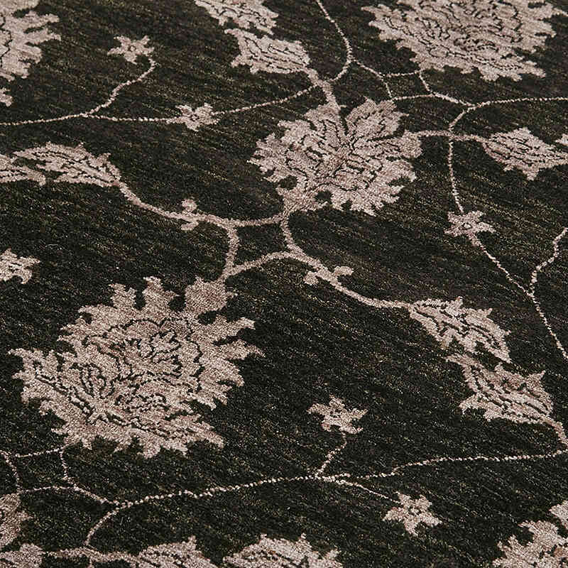 New Hand Knotted Wool Oushak Rug - 6' 3" x 9' 2" (75" x 110") - K0063212