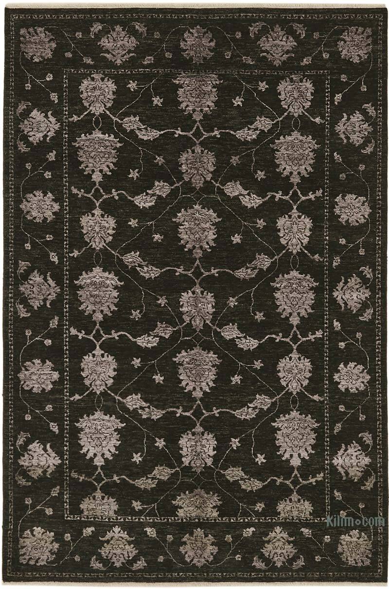 New Hand Knotted Wool Oushak Rug - 6' 3" x 9' 2" (75" x 110") - K0063212