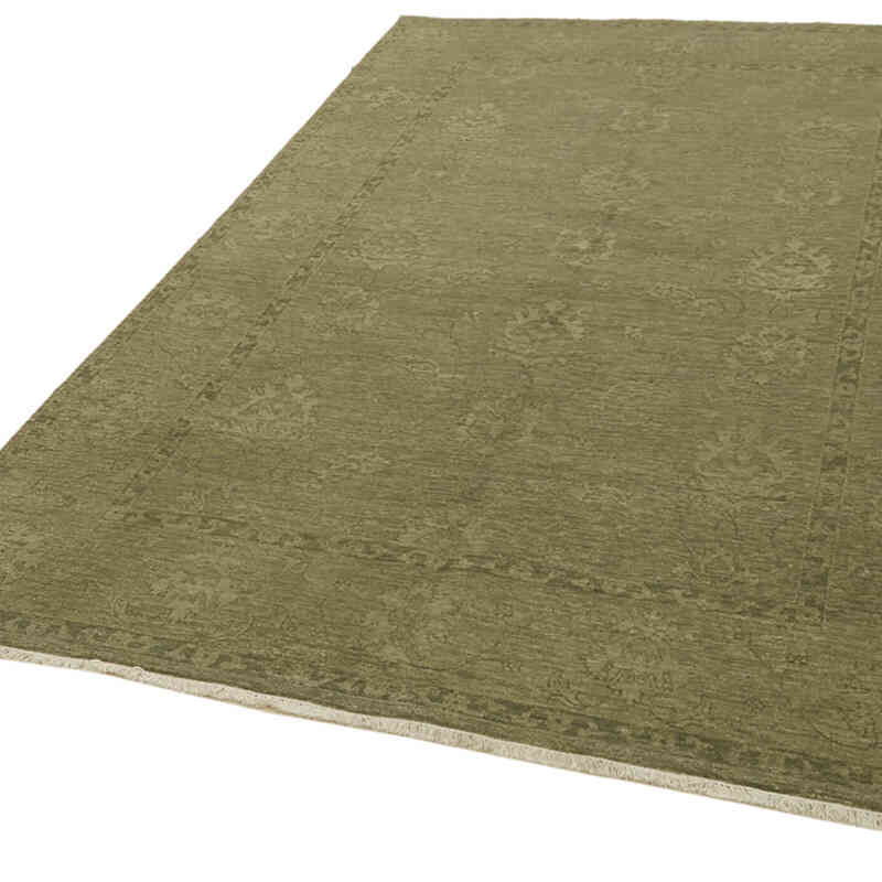 New Hand Knotted Wool Oushak Rug - 6'  x 9'  (72" x 108") - K0063213
