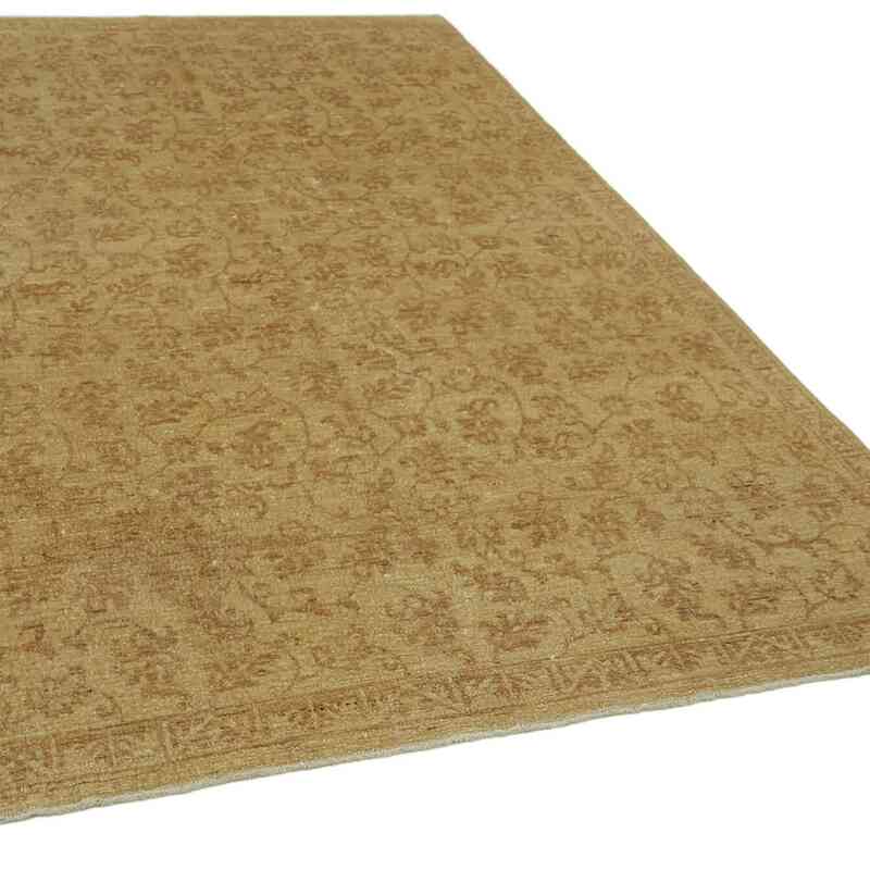 New Hand Knotted Wool Oushak Rug - 5' 10" x 9' 4" (70" x 112") - K0063214