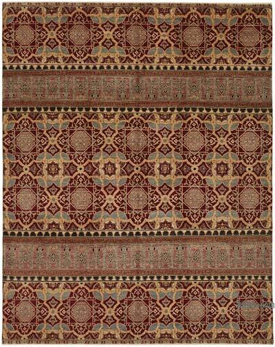 New Hand Knotted Wool Oushak Rug - 8'  x 10'  (96" x 120")