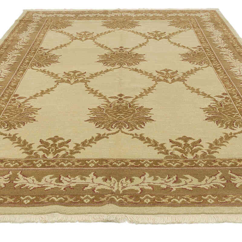 Nueva Alfombra Oushak Tejida a Mano - 203 cm x 308 cm - K0063236