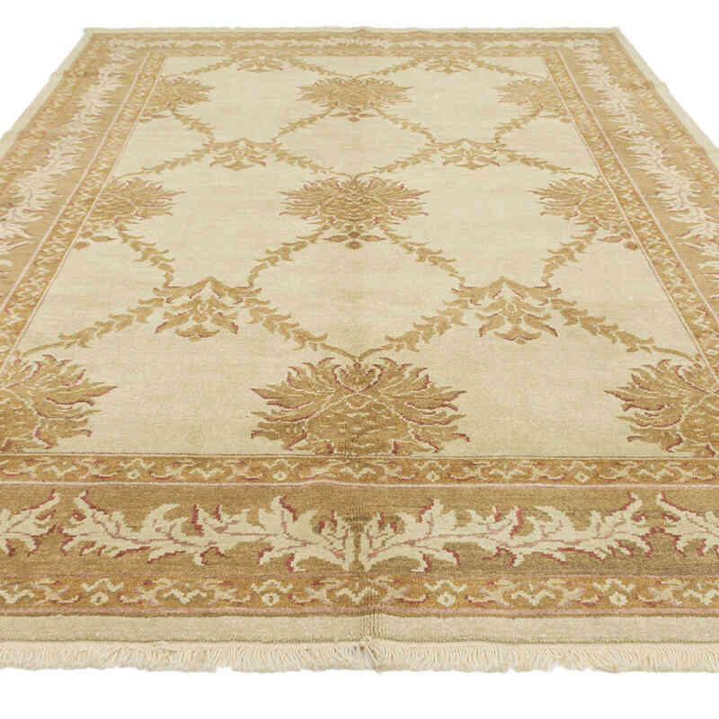 Nueva Alfombra Oushak Tejida a Mano - 203 cm x 308 cm - K0063236