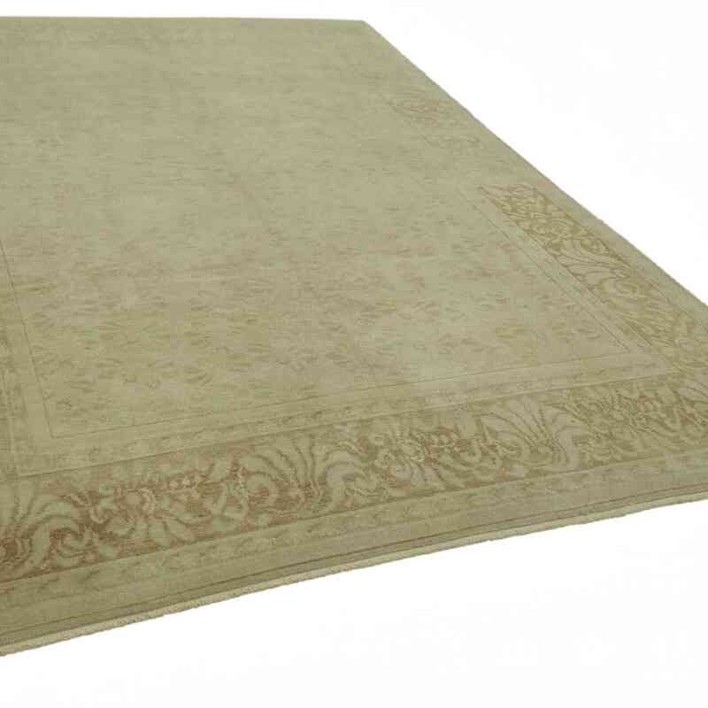 New Hand Knotted Wool Oushak Rug - 8' 1" x 10' 4" (97" x 124") - K0063240