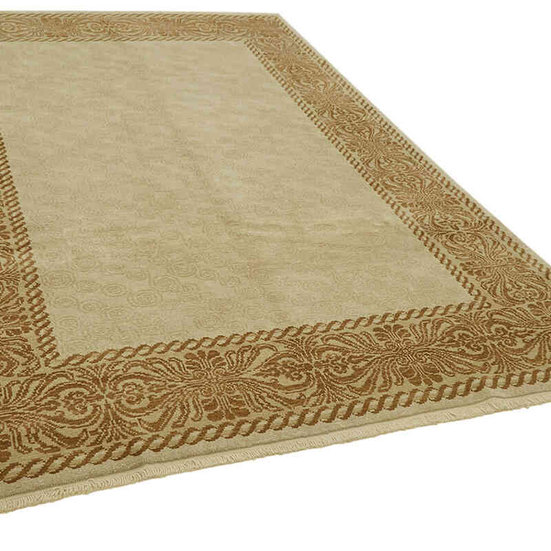 New Hand Knotted Wool Oushak Rug - 6' 9" x 9' 8" (81" x 116") - K0063242