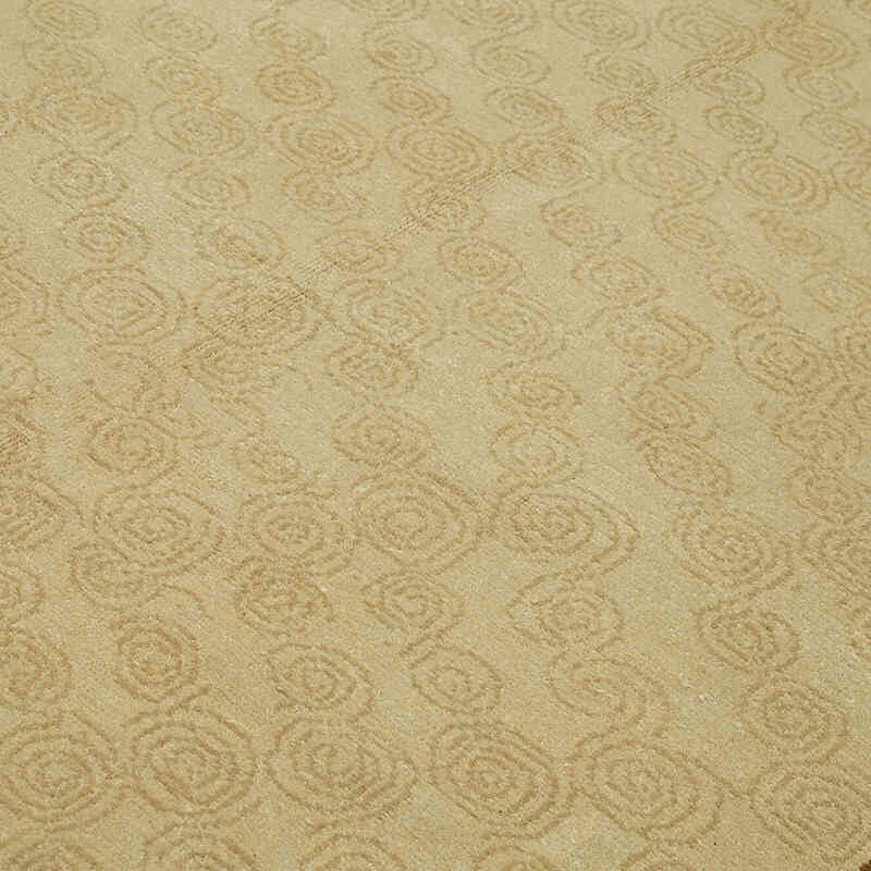 New Hand Knotted Wool Oushak Rug - 6' 9" x 9' 8" (81" x 116") - K0063242