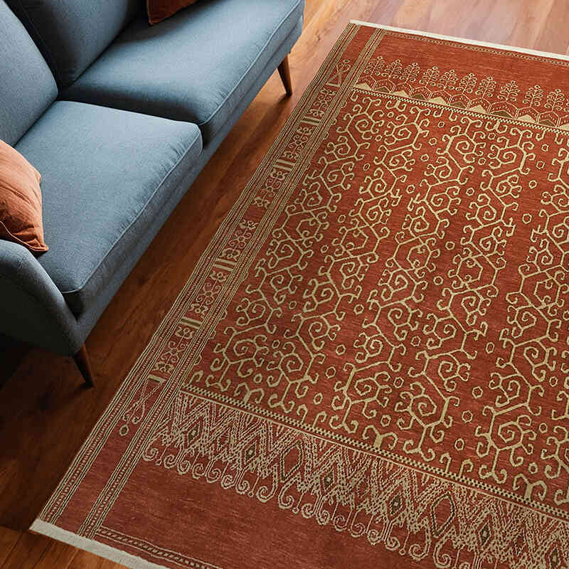 Nueva Alfombra Oushak Tejida a Mano - 184 cm x 264 cm - K0063244
