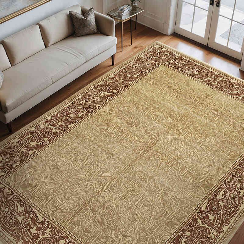 Nueva Alfombra Oushak Tejida a Mano - 246 cm x 362 cm - K0063257