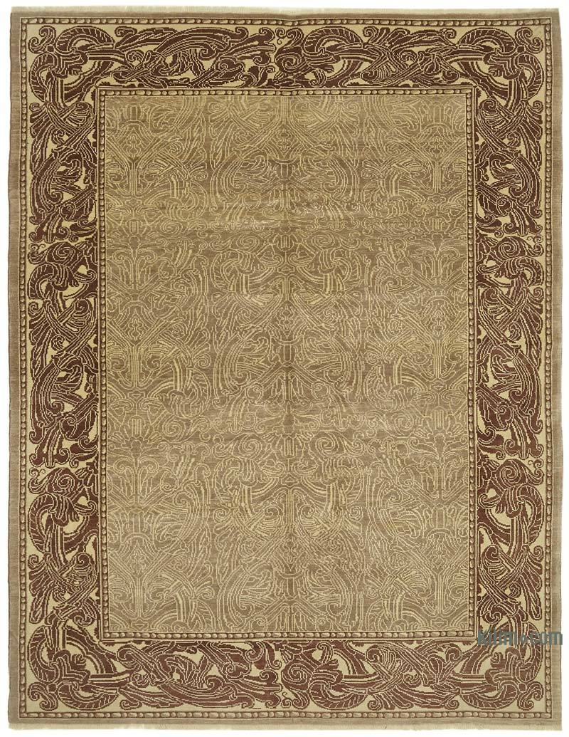 New Hand Knotted Wool Oushak Rug - 8' 1" x 11' 11" (97" x 143") - K0063257