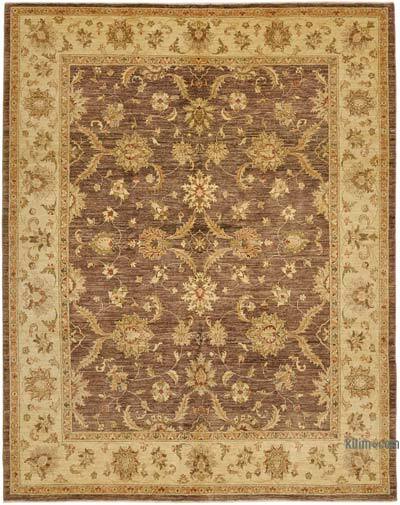 New Hand Knotted Wool Oushak Rug - 8' 1" x 10' 2" (97" x 122")