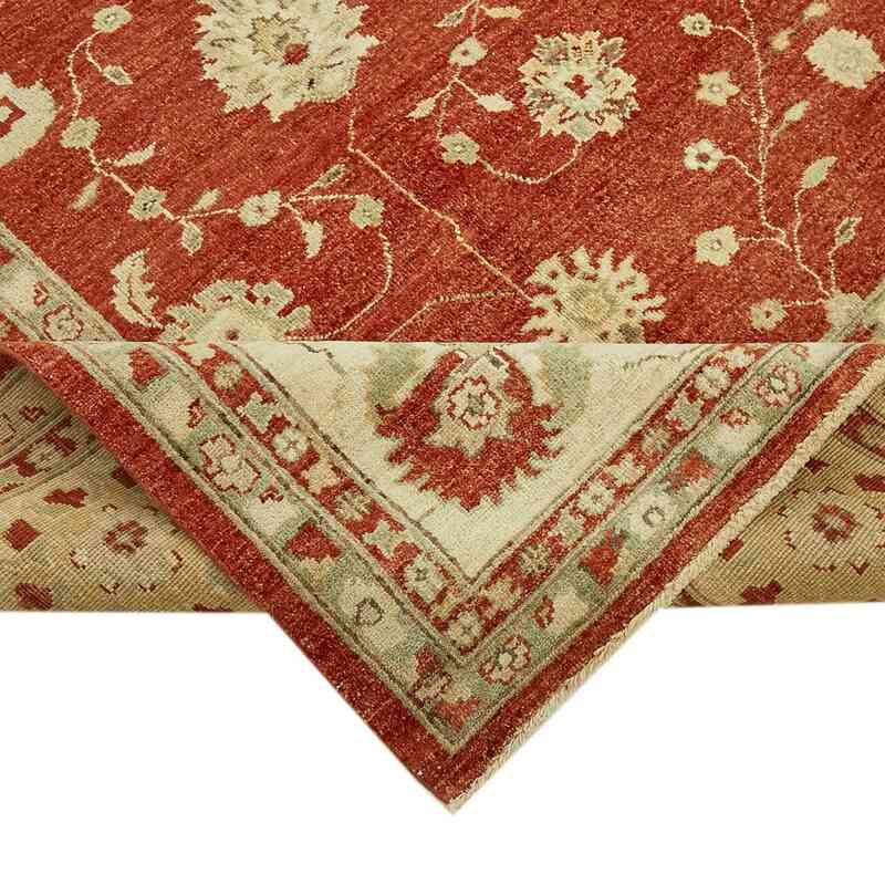New Hand Knotted Wool Oushak Rug - 8' 1" x 9' 10" (97" x 118") - K0063265