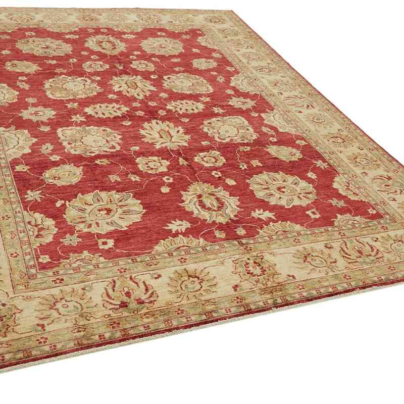 New Hand Knotted Wool Oushak Rug - 8' 1" x 9' 9" (97" x 117") - K0063267