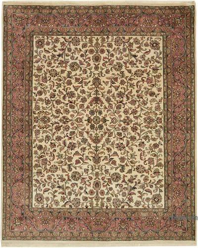 New Hand Knotted Wool Oushak Rug - 7' 9" x 9' 6" (93" x 114")