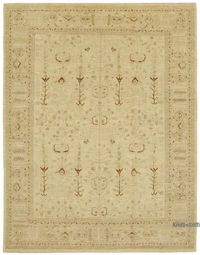 New Hand Knotted Wool Oushak Rug - 7' 10" x 10'  (94" x 120")