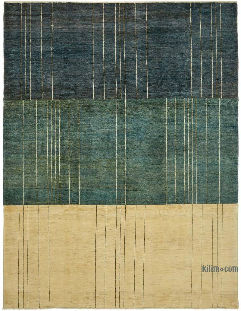 New Hand Knotted Wool Rug - 8' 10" x 11' 5" (106" x 137") - K0063292
