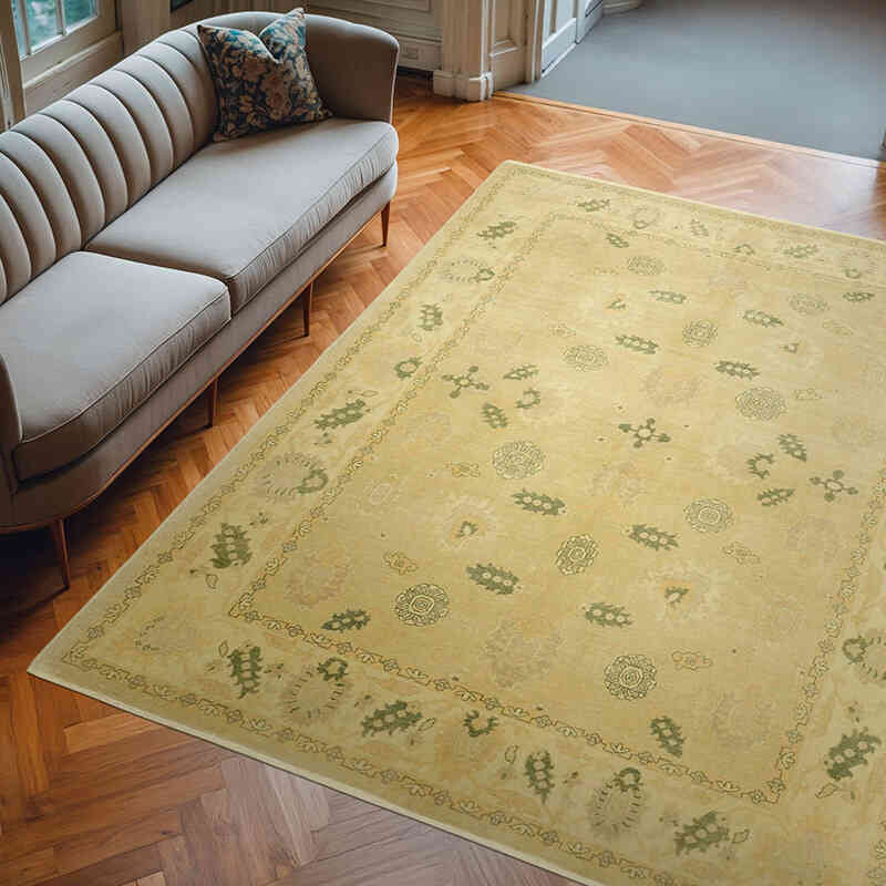 Nueva Alfombra Oushak Tejida a Mano - 246 cm x 300 cm - K0063305