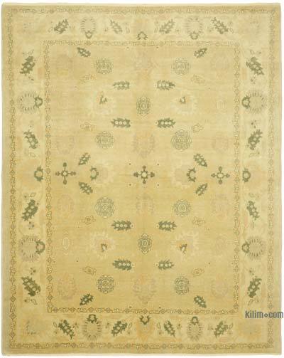 New Hand Knotted Wool Oushak Rug - 8' 1" x 9' 10" (97" x 118")