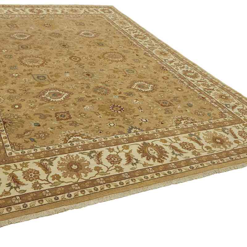 New Hand Knotted Wool Oushak Rug - 8' 11" x 12' 2" (107" x 146") - K0063306