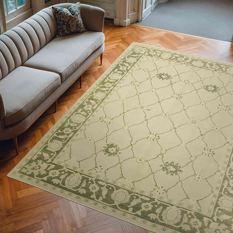 Nueva Alfombra Oushak Tejida a Mano - 246 cm x 300 cm - K0063310