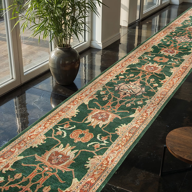 Nueva Alfombra Ushak Tejida a Mano - 90 cm x 556 cm - K0063312
