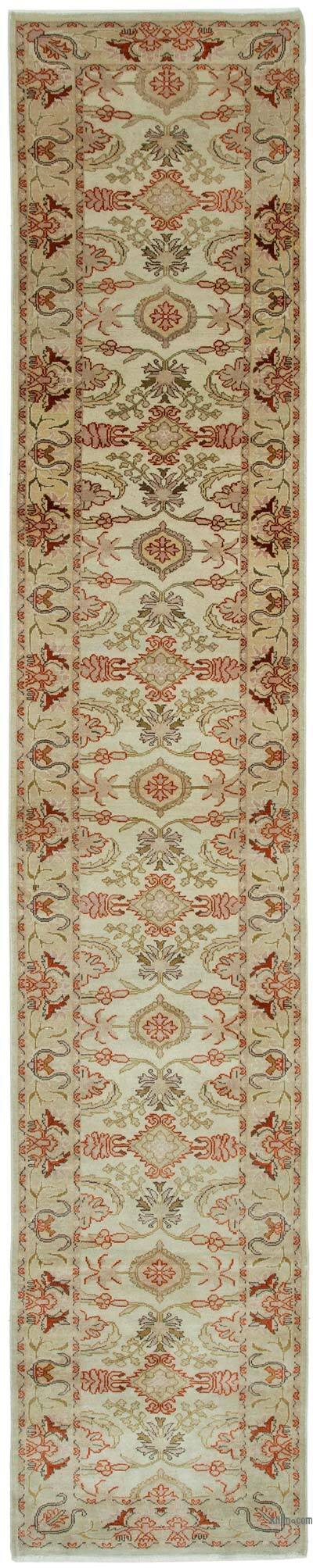 Red New Oushak Runner Rug - 2' 6" x 13' 8" (30" x 164")