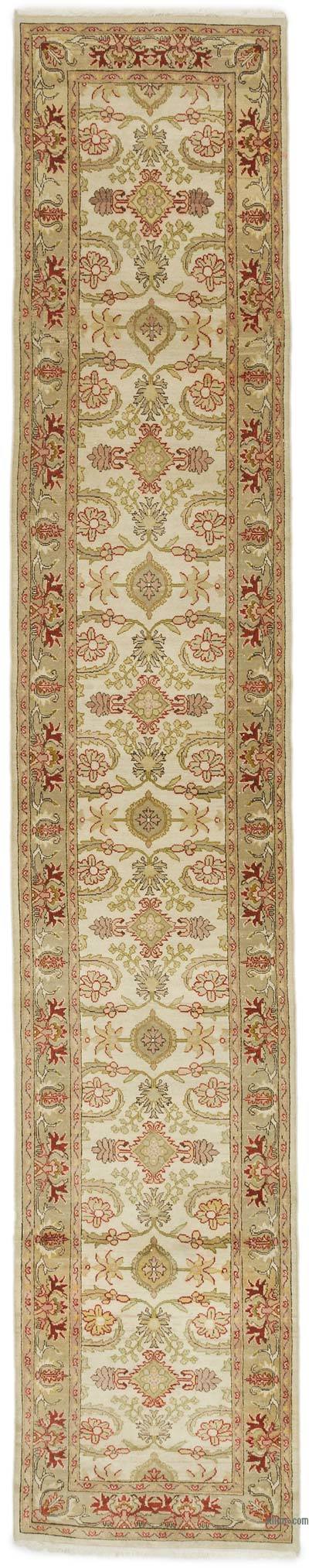 Red New Oushak Runner Rug - 2' 6" x 13' 10" (30" x 166")