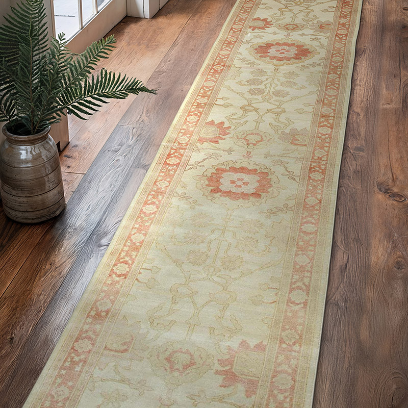 New Oushak Runner Rug - 2' 6" x 13' 3" (30" x 159") - K0063322