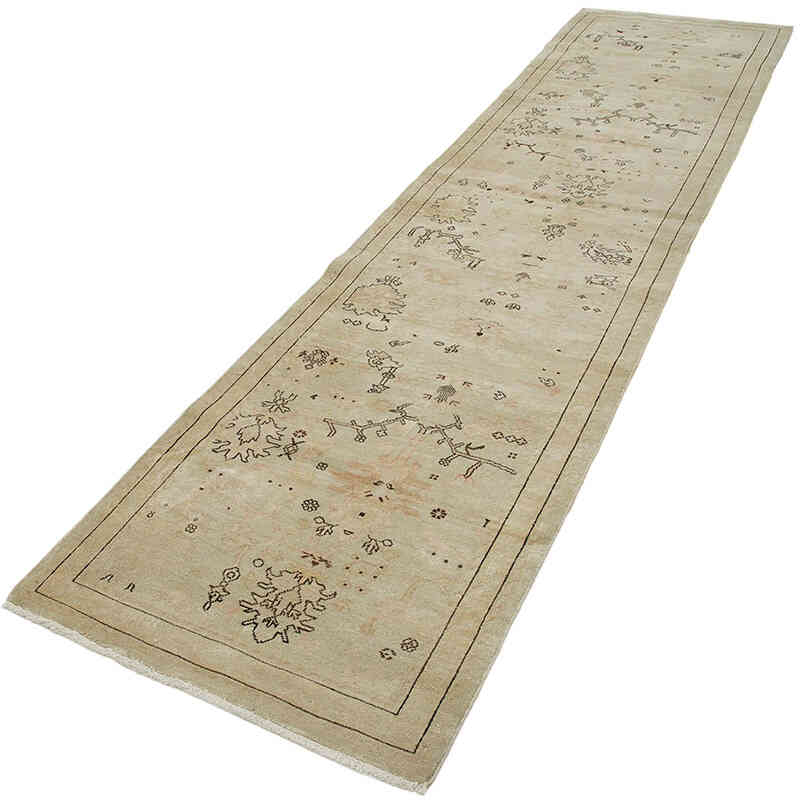 New Oushak Runner Rug - 2' 10" x 11' 11" (34" x 143") - K0063325