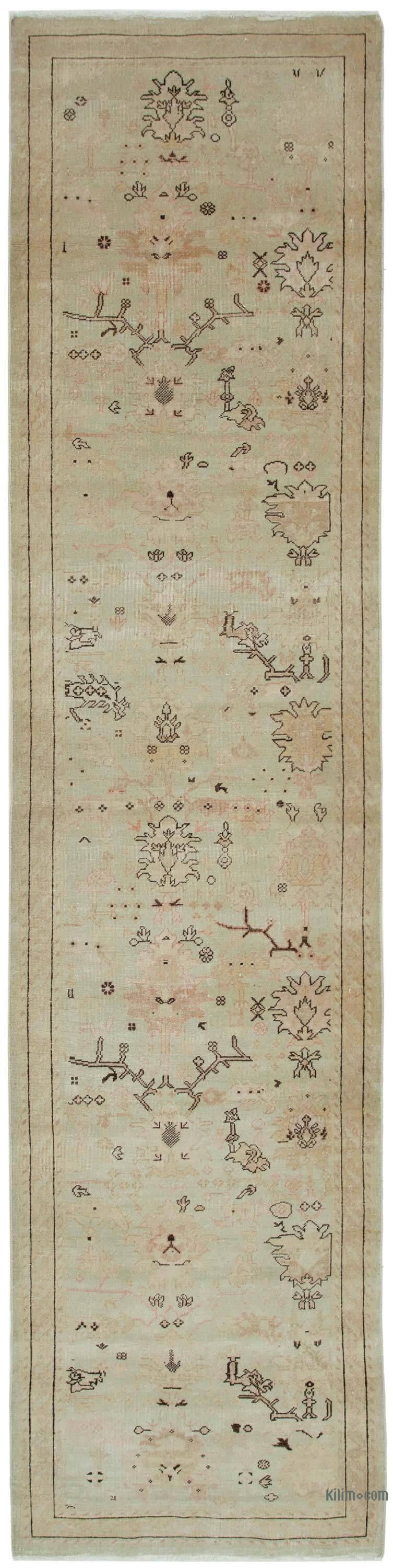 New Oushak Runner Rug - 2' 10" x 11' 11" (34" x 143") - K0063325