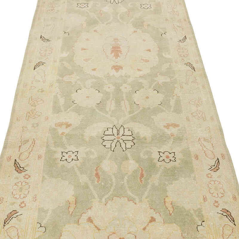 New Oushak Runner Rug - 2' 11" x 12' 4" (35" x 148") - K0063326