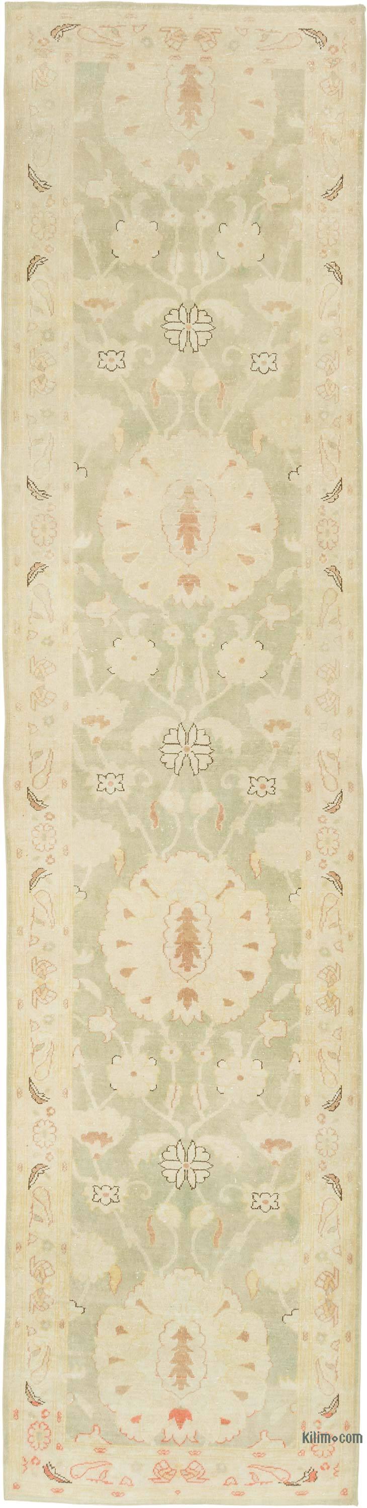 New Oushak Runner Rug - 2' 11" x 12' 4" (35" x 148") - K0063326