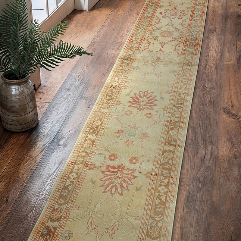 New Oushak Runner Rug - 2' 5" x 13' 11" (29" x 167") - K0063330